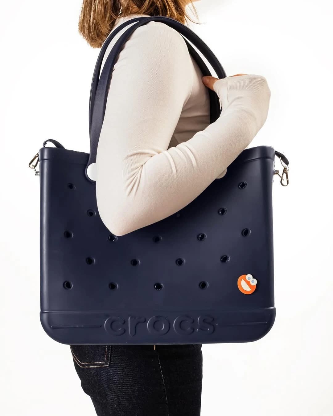 Crocs Lacivert Plaj ve Sahil Çantası 30x35 CM