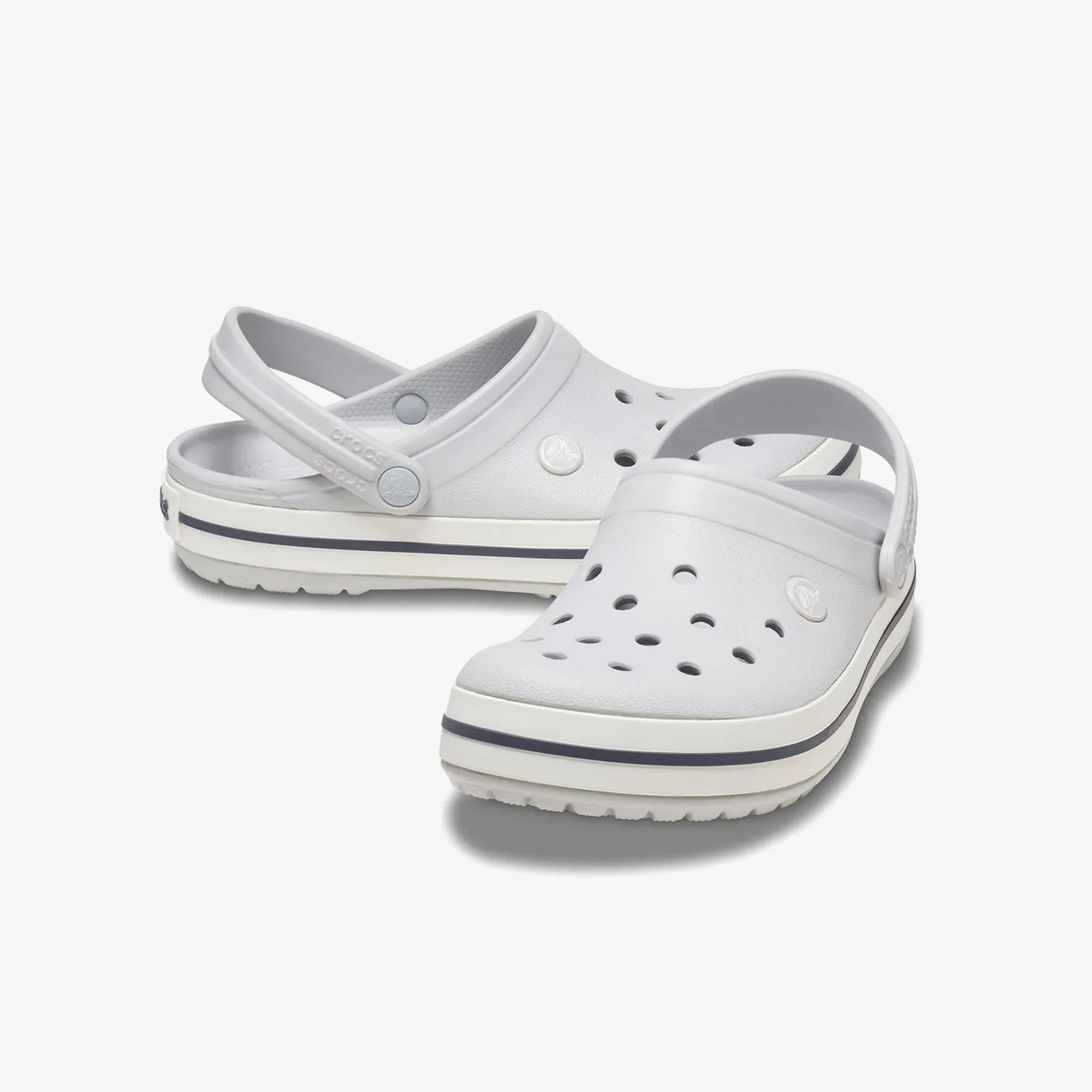 Crocs Unisex Gri-beyaz Crocband Terlik 11016-1ft, 6. görsel