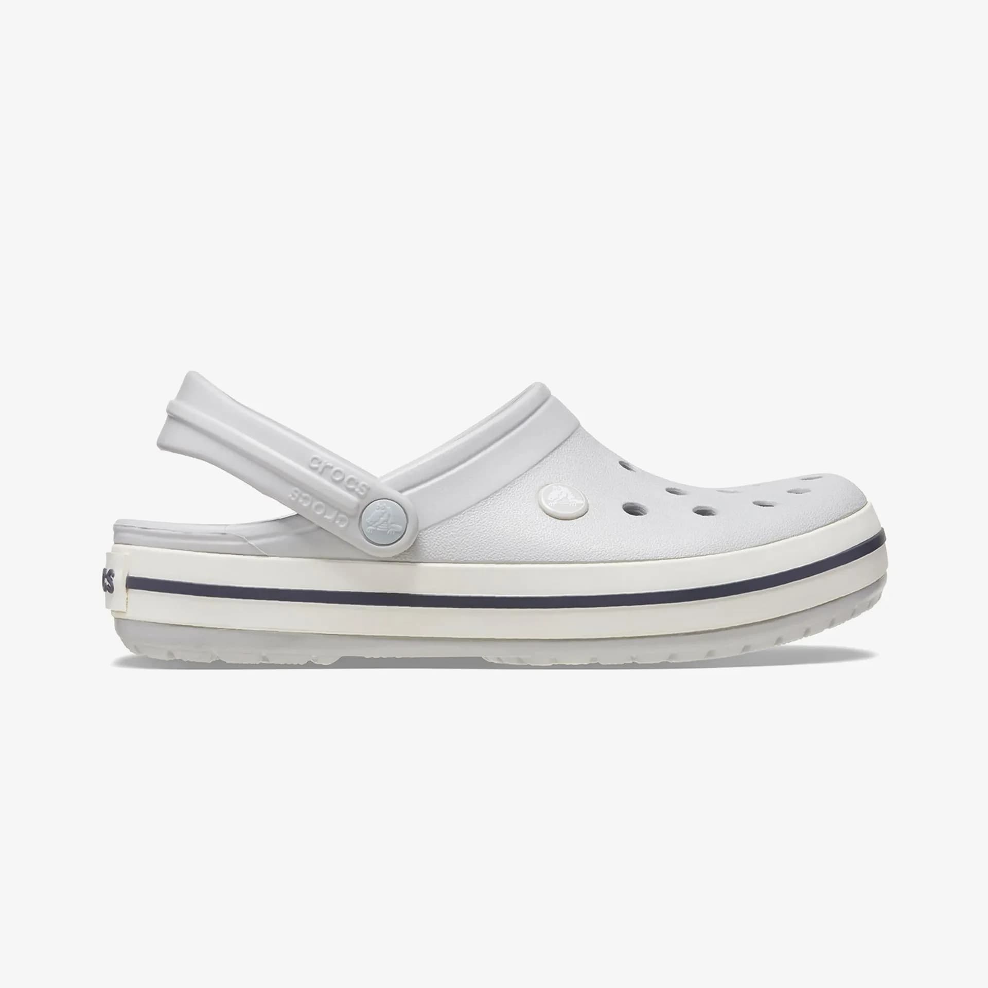 Crocs Unisex Gri-beyaz Crocband Terlik 11016-1ft