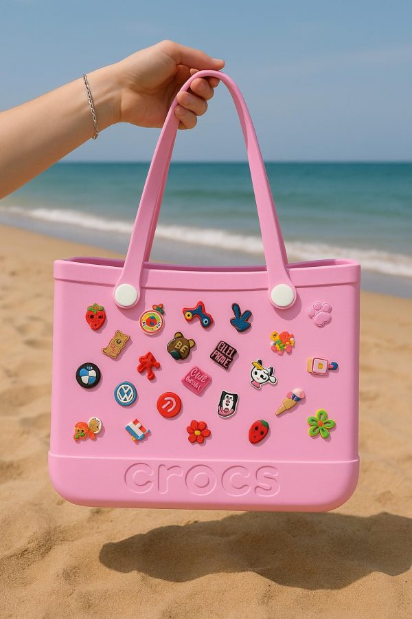 Crocs Pembe Plaj Çantası
