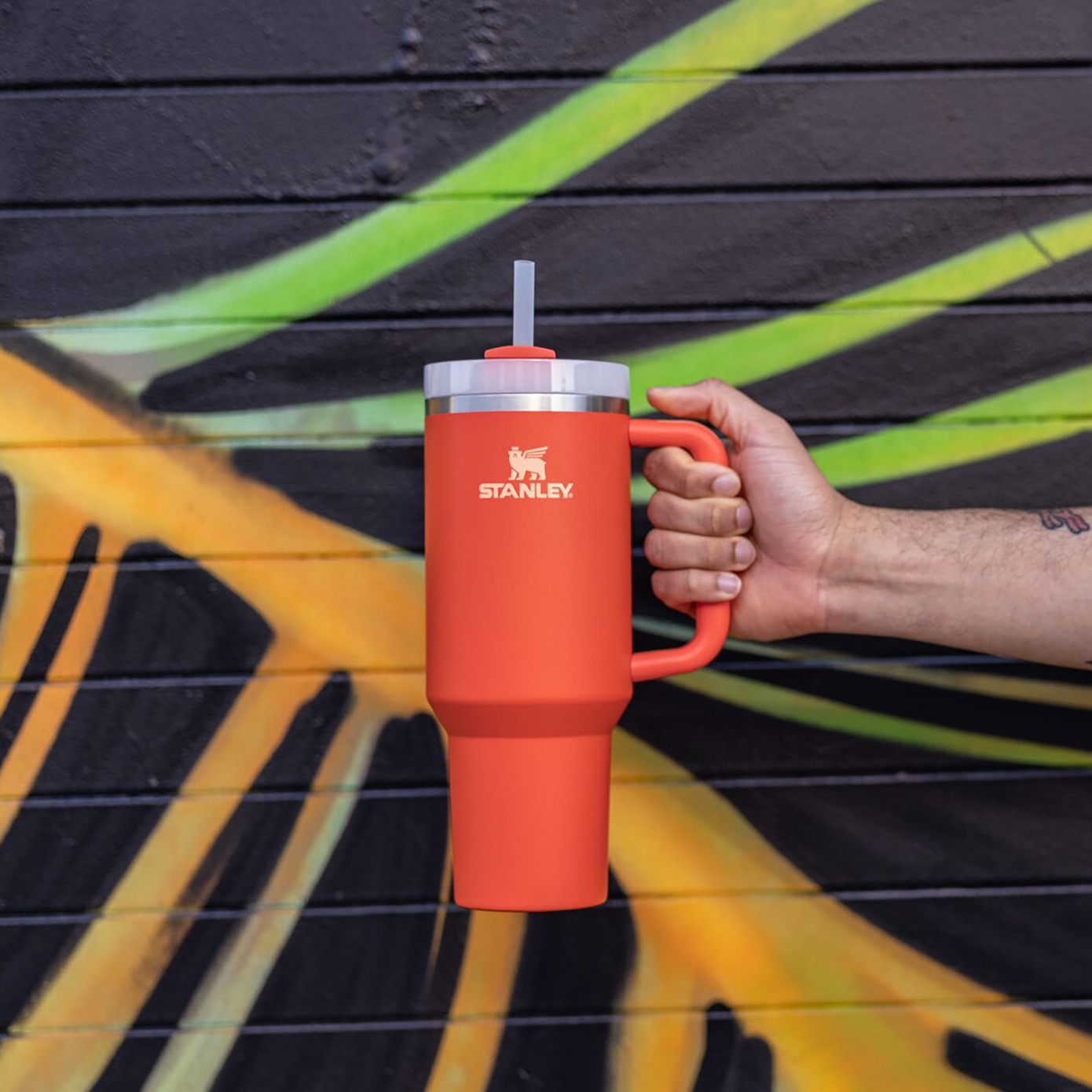 Stanley Quencher Pipetli Termos Bardak 1.18 Litre Turuncu - Görsel 4