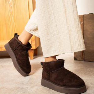 UGG W CLASSIC ULTRA MINI PLATFORM TABAN KAHVERENGİ RENK