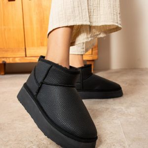 UGG W CLASSIC ULTRA MINI PLATFORM TABAN SÜET SİYAH