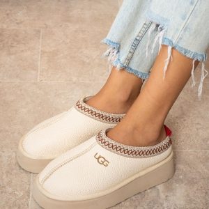 UGG TAZZ - Terlik Modeli - Bej Renk Su geçirmez Suni Deri